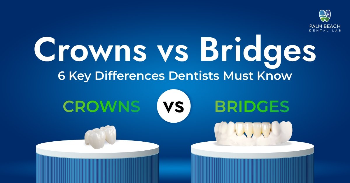 Crowns vs Bridges: 6 Key Differences Dentists Must Know