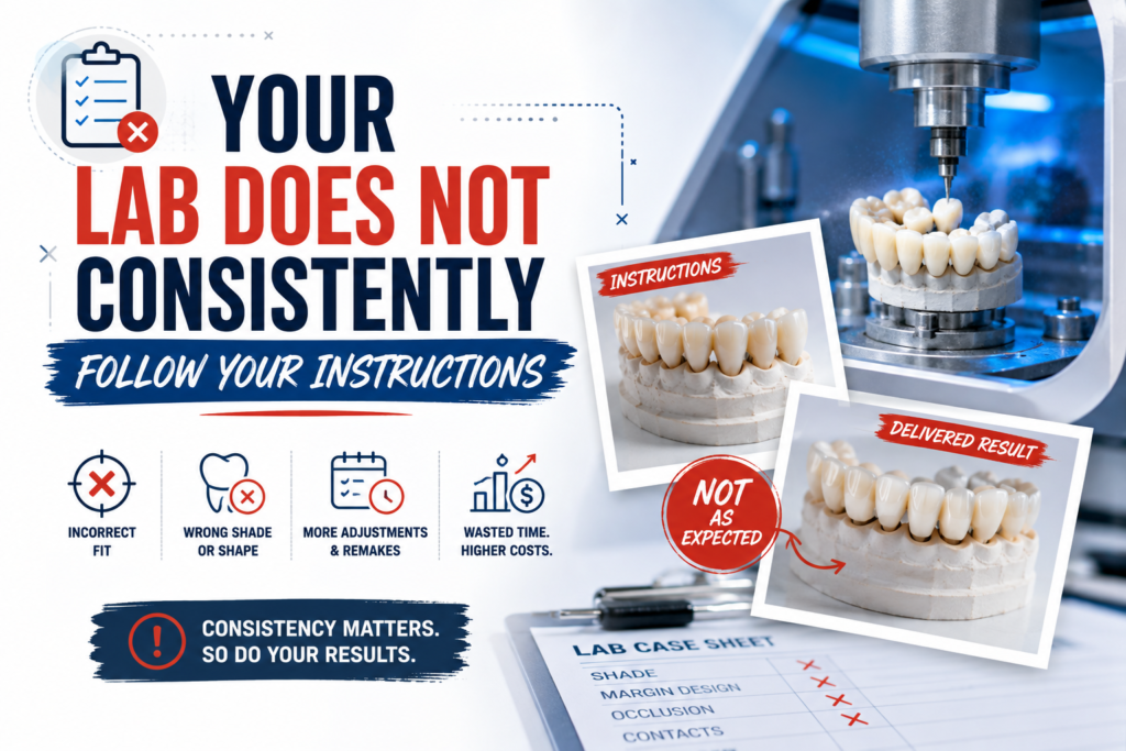 10 Signs You May Need to Change Your Dental Lab 3 Lab Does Not Consistently Follow Your Instructions